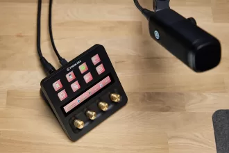 XLR Mic op de Stream Deck+